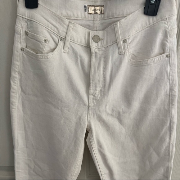 Mother Denim Off White Jeans High Waisted Looker 25 Whipping the Cream - Picture 4 of 15